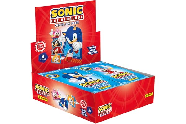 PANINI Sonic The Hedgehog Classic Trading Cards Boîte de 18 Pochettes