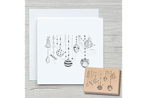 ‎NEWSTAMPS DIE STEMPELMACHER NEWSTAMPS Stempel Weihnachtsschmuck Motivstempel groß aus Holz & Gummi zum Karten basteln, Holzstempel, Weihnachten, Weihnachtskarte, Tannenbaum, Scrapbook, Textilstempel, Deko, Kinder