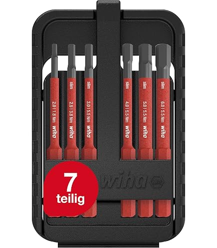 Wiha T-Bit Set 5-tlg. – Für Schrauben Mit 90°-Kopf, UV-beschichtet, Impactgeeignet