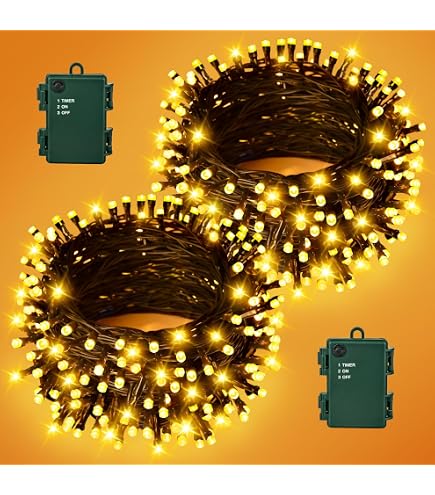 Couronne De Noël LED Idena 30 Cm - Guirlande Lumineuse 10 LED Blanc Chaud, Minuterie 6H, Décoration Porte Et Table