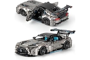 HIGH GODO Technik Auto Klemmbausteine, 1466 Teile 1:14 Supersportwagen Klemmbausteine, Rennauto Geschenke für Jugendliche ab 12 Jahre oder Erwachsene