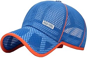 AUBIG Kinder Mütze Unisex Mädchen Jungen Baseball Cap Schnelltrocknend Baseballkappe Atmungsaktiv Sonnenhut Sport Fußball Basecap Junge Mädchen Snapback Cap Anti-UV