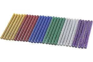 AMTECH BASTONCINI PER PISTOLA PER COLLA CALDA A CALDO 30pc GLITTER (7 x 100mm)