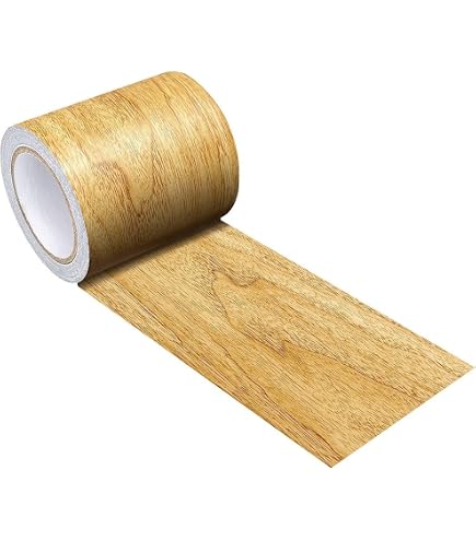 Ruban Adhésif Décoratif Grain De Bois - 8 Cm X 4,57 M - Effet Chêne Brun - Pour Meubles, Murs, DIY