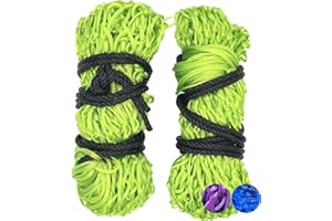 B LIVING Small Hole Hay Nets For Horses - 2 x Steady Feeder Multipack For Greedy Horses 0.8 Inch Small Holes. Dasiy Equestrian Hay Feeder Horse Equipment, Haylage Nets For Horses & Haynet Horse Accessories