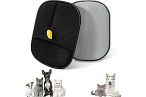 Hotcho Lot de 2 Gant Anti Poils Animaux Amélioré, Gant de Toilettage Chien Chat Réutilisable, Gant pour Enlever Les Poils de Chat, Gant Poils Animaux, Ramasse Poils Animaux Lavable