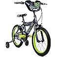 Huffy Delirium 16 inch BMX Style Boys Bike - Green + Gunmetal Grey 5-7 Years