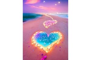 Lunyloer Diamond Painting, DIY Diamond Art Painting Kits for Adults, DIY Full Drill Diamond Painting Kits with Gem Crystal Cross Stitch Embroidery Painting for Home Wall Decor 40x30 CM