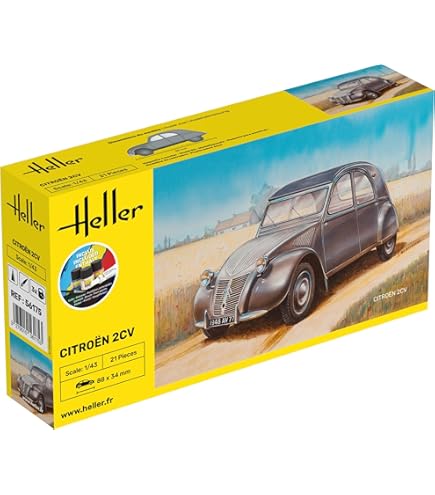 Maquette Citroën 2CV AZL 1957 à Monter - Résine Et Métal, échelle 1:43