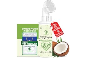 ‎GOLDEN PETS Pfotenreiniger für Hunde & Katzen I Winter-Schutz 100% natürlicher Pfotenschaum reinigt & pflegt, 200 ml - Gegen Dreck & Schnee Hundepfoten Reiniger ohne Wasser I Hundezubehör
