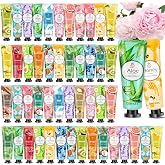 120 Piece Hand Cream Set, Mini Hand Cream, Gift Box for Women, Scented Day and Night Cream for Very Dry Hands and Feet, Small