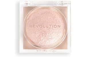 REVOLUTION BEAUTY LONDON Makeup Revolution Beam Bright Highlighter, All Over Face Glow, Powder To Liquid Formula, 5 Different Shades, Rose Lustre