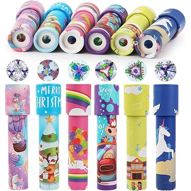 Caleidoscopio Retráctil De Vidrio Para Niños | Juguete Mágico Con Prismas Y Patrones De Colores, Regalo De Cumpleaños Y Año Nuevo