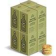 The Drinks Bakery Parmesan, Toasted Pine Nuts, & Basil - Premium Biscuits Paired with Champagne, Prosecco, Whisky, & Fruity White Wines - Award Winning Drinks Biscuits on Dragons’ Den - 8 x 36g Pack