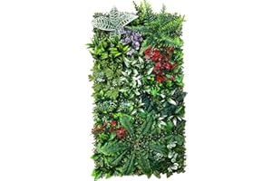 GENERIC Artificial Green Wall Panel 50cm x 100cm for Indoor and Outdoor Use, Faux Plant Living Wall for Home Garden Office Shop Café Wedding Decor (I)