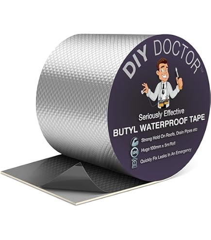 Nastro Sigillante Butilico 10cm X 5m - Impermeabile Per Riparazioni Esterne - Foto 3