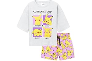 Pokemon Piżama dziewczęca krótka letnia piżama dziecięca bielizna nocna krótka koszulka i spodnie zestaw piżamowy dla nastolatków