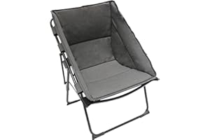 Homecall Folding camping chair with Olefin fabric UV protection water proof sponge padded grey