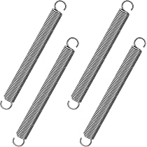 4 Ressorts De Traction 150mm - Fil De Piano 2.0mm - Force 8.0kg - Avec Crochets - Pour Tentes, Trampolines, Bricolage - 5