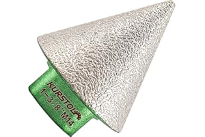 KURSTOL foret conique diamant pour carrelage – foret biseauté 35 mm x M14, pour façonner l'élargissement des trous existants de granit, marbre et porcelaine