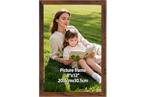 Vasemouh Cornice 20x30 in MDF di Colore Marrone Vintage,Design Semplice, Multifunzionale,Cornice Foto da Tavolo o Parete per Decorare la Casai, 1 Pezzo