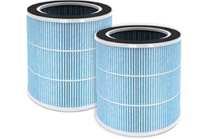 AIRTOK Purificateur d'air KQ-31 Lot de 2 filtres de rechange, filtre H13 True HEPA à 4 étages. (uniquement pour KQ-31)