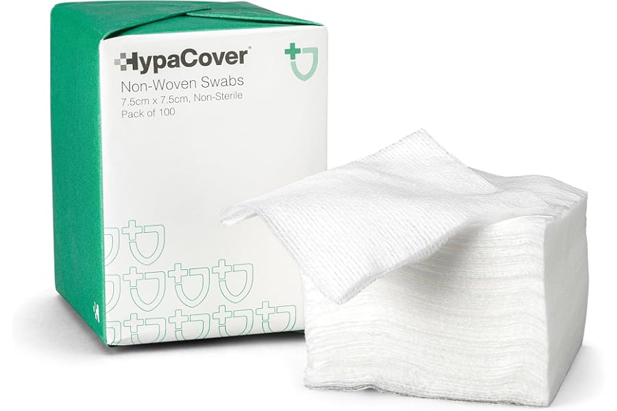 Safety First Aid Group HypaCover Non-Woven Swabs - 7.5 x 7.5cm (Pack of 100)