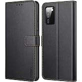 Ganbary Mobile Phone Case for Samsung Galaxy A03s Case Not for A03 Premium Leather Flip Case [Card Slots] [Magnetic Closure] [Stand Function] Compatible with Samsung A03s Protective Case Black