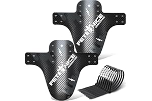 FETESNICE Parafanghi per Mountain Bike, Set di 2 Pezzi, Parafanghi per Bicicletta Compatibili Mud Guard Plus 20" - 29'' MTB Parafango Paraspruzzi Bike Bike MTB Fascette
