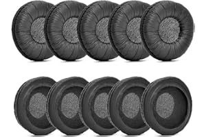 XBERSTAR 5 Paar Ohrpolster, kompatibel mit Jabra Pro 920 930 935 9450 9460 9465 9470 / UC Voice 550 Headset (Frosch Leder/5 Paar)