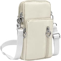 Pochette Bandoulière Femme 3 Pièces - Petit Sac Téléphone Portable Avec Prise Casque, Réglable, Nylon Imperméable