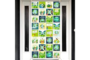 Nepnuser Earth Day Party Decorations Door Cover Go Green Spring Save The Planet Environmental Protection School Classroom Door Hanging Banner