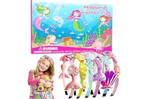 Daover Arts and Crafts for Girls Kids Age 6+, DIY Creative Your Own Mermaid Headbands for Girls, Gifts for Girls Toy 6 7 8 9 10 11 12 Years Old, Birthday Gifts for Girls, Hair Accessories for Girls
