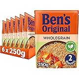 BEN'S ORIGINAL Wholegrain Brown Microwave Rice, Bulk Multipack 6 x 250g pouches
