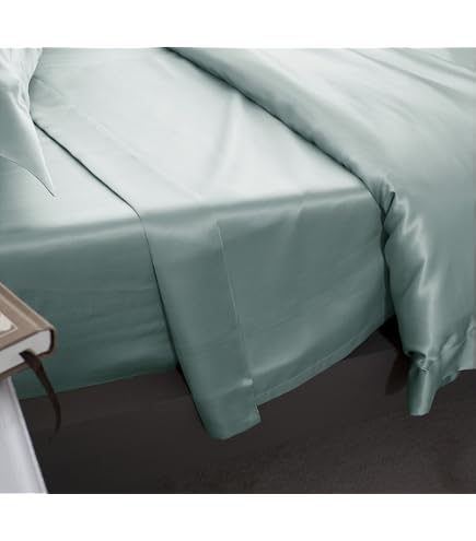 Jasmine Silk 100% di gelso 19MM Charmeuse Seta Lenzuolo (Grigio