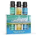 ASAKUKI Essential Oils Set, Aromatherapy Diffuser Oils Blends, 100% Natural Fragrance for Stress Relief, Sleep Better & Feel Good, The Little Box of Cozy Gift Set 3x10mL