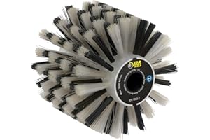 Fartools 110889 Brosse en Fibre Plastique Ø120mm-L 100mm Compatible avec Rénovateur REX120, REX200 et REX-H200 pour Nettoyer