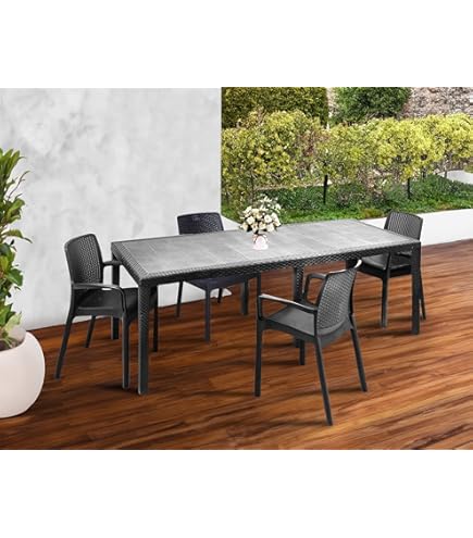 Tavolo Plastica Esterno Set Salotto Da Esterno Venere, Salottino