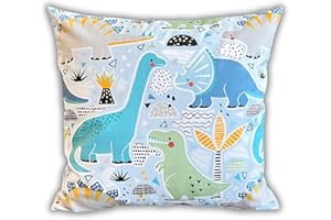 HOUSE ART LIFE Kinder Kissenbezug 40x40 cm Baumwolle – Weich, Atmungsaktiv, mit Zipper, in Verschiedenen Designs – Ideal für Kinderzimmer, Babybett, Maschinenwaschbar, Komfortabler Schlaf