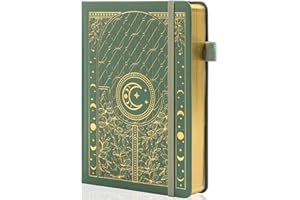 TIEFOSSI Cuaderno Bullet Dotted Journal, papel grueso numerado de 160 g/m², cuaderno de cuadrícula de puntos de tapa dura A5 para mujeres, hombres, trabajo, escritura, Bullet Journaling, dibujo