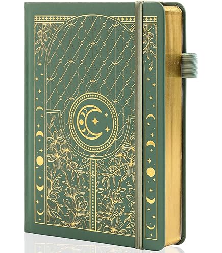 Moosono Tagebuch mit Schloss für Frauen und Männer, A5 PU Leder Notizbuch mit Co