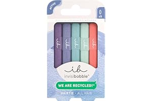 invisibobble HAIR TIE Pastel Dream (5 pezzi) – Elastici per capelli intrecciati in delicati colori pastello – Spiral Hair Ties come elegante supporto per trecce e bracciale, tenuta delicata per