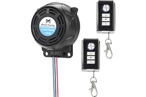 Rupse Inalámbrico Alarma Moto, Antirrobo Moto Alarma con Sistema de Control Remoto Dual a Prueba de Agua,Alarma Antirrobo de Seguridad Alarmas para Motos sin Instalacion