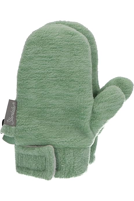 Sterntaler Baby-Fäustlinge Grau - Microfleece Handschuhe Mit Klettverschluss 12-18 Monate
