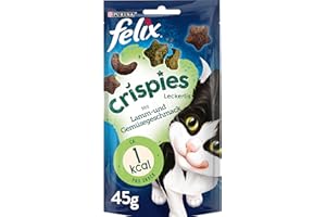 Felix Crispies - Snack per Gatti, Confezione da 8 (8 x 45 g)