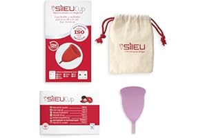 Copa Menstrual Sileu Cup modelo Tulip - Alternativa ecológica y natural a tampones y compresas - Las mejores opiniones de nuestros clientes, recomendada por ginecólogos - Talla L, Morado