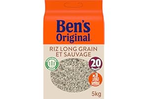 BEN'S ORIGINAL Riz Long Grain et Sauvage 20mn 5Kg