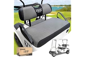10L0L Juego de Fundas de Asiento Delantero para Carrito de Golf EZGO TXT RXV, Funda de Asiento Transpirable Que Mantiene los Asientos Frescos, Lavables, Protectores de Asiento de Tela de Malla de