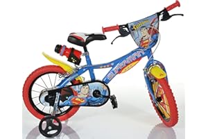 CICLI PUZONE BICI BIMBO MISURA 14 SUPERMAN BICICLETTA BAMBINO DINO BIKES ART. 614-SM NEW MADE IN ITALY