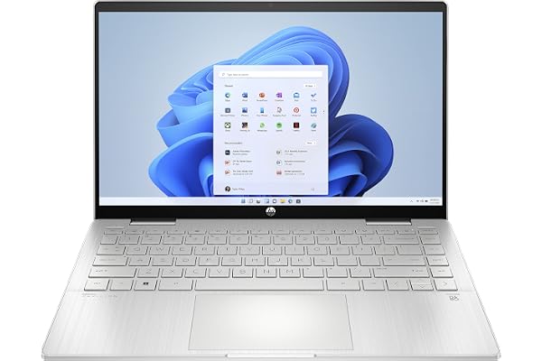 HP Pavilon x360 14-ek1255ng Ordinateur Portable Convertible 14" FHD IPS Tactile, PC Portable (Intel Core i5-1335U, RAM 16 Go, SSD 512 Go, Intel Iris Xe, Windows 11), Laptop Argent, Clavier AZERTY